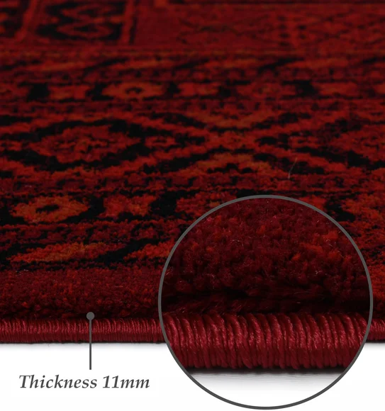 Afghan Classical Machine Made Carpet Red