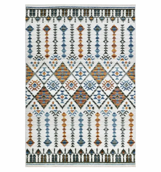 Nepal Neo Classical Machine Made Carpet Cream and Rust