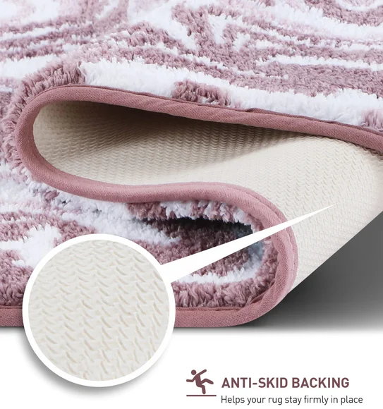 Onyx Anti-skid Super Soft Bath Mat Mouve