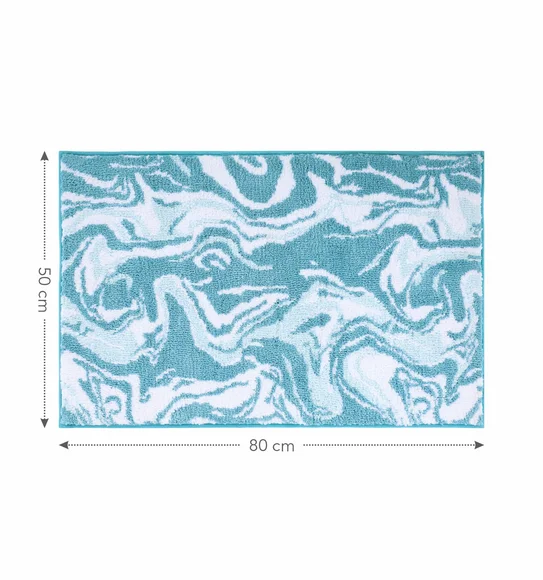 Onyx Anti-skid Super Soft Bath Mat Aqua