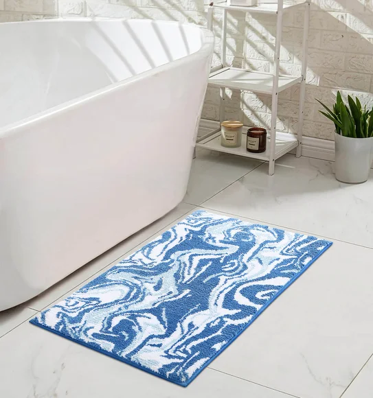 Onyx Anti-skid Super Soft Bath Mat Blue