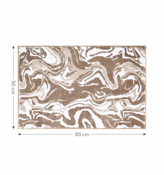 Onyx Anti-skid Super Soft Bath Mat Beige