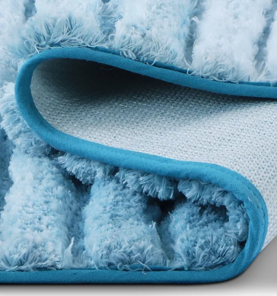 Hermosa Quick Dry Anti Skid Bath Mat Navy