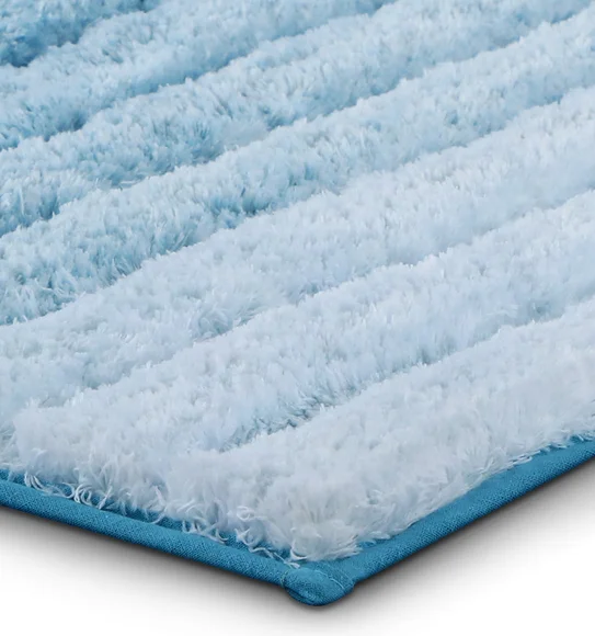 Hermosa Quick Dry Anti Skid Bath Mat Navy