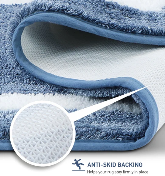 Florence Quick Dry Super soft Bath Mat Blue