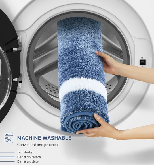 Florence Quick Dry Super soft Bath Mat Blue