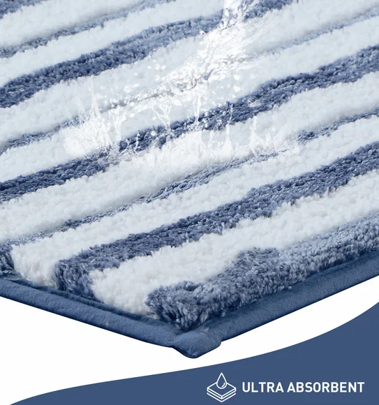 Florence Quick Dry Super soft Bath Mat Blue