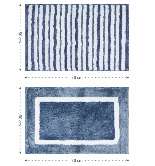 Florence Quick Dry Super soft Bath Mat Blue