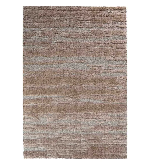 Limba Abstract Machine Made Carpet Brown
