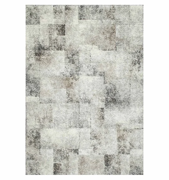 Mehari Polypropylene Shaggy Carpet Cream Grey
