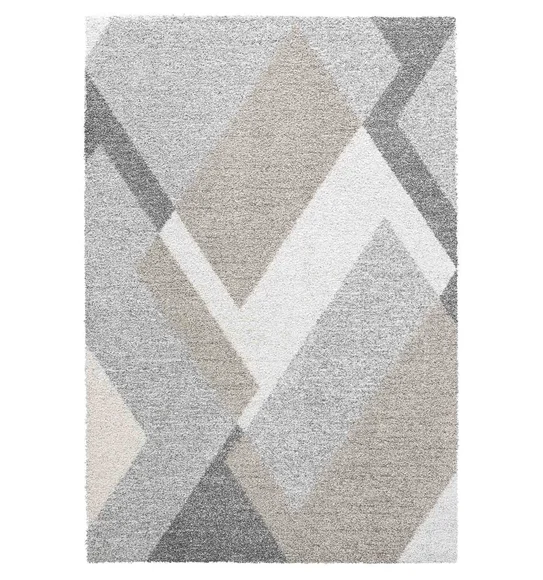 Mehari Polypropylene Shaggy Carpet Grey