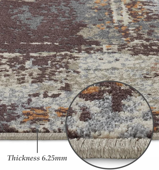 Milano Machine Made Carpet Brown and Cream