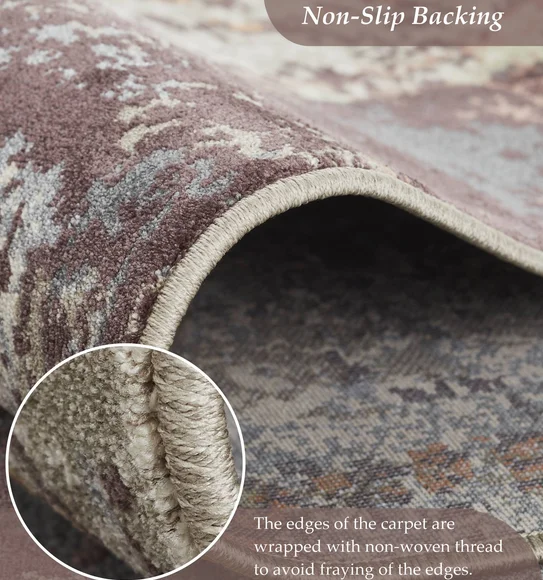 Milano Machine Made Carpet Brown and Cream