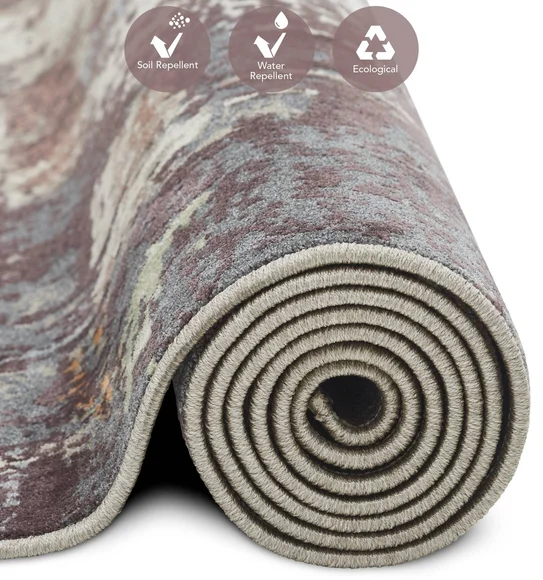 Milano Machine Made Carpet Brown and Cream