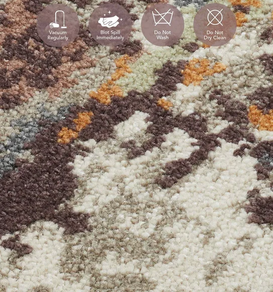 Milano Machine Made Carpet Brown and Cream