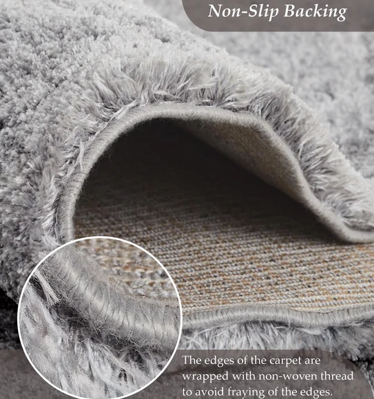 Masai Abstract Shaped Carpet Grey