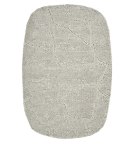 Masai Abstract Shaped Carpet Cream