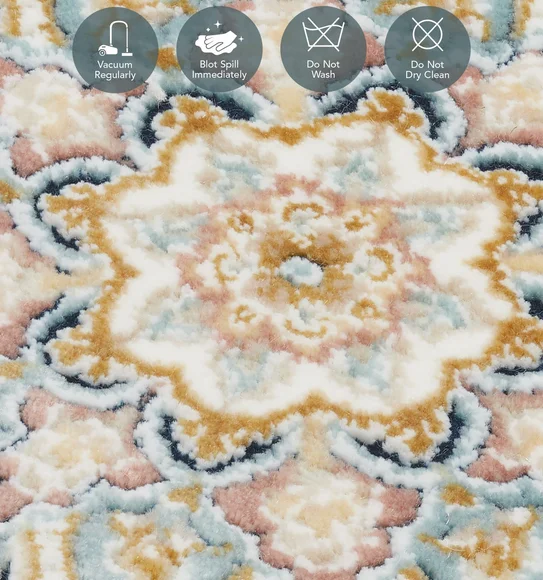 Ahvaz Machine Made Carpet Cream