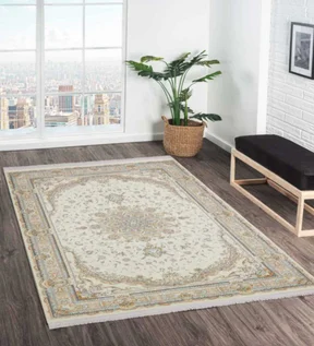 Ahvaz Machine Made Carpet Cream
