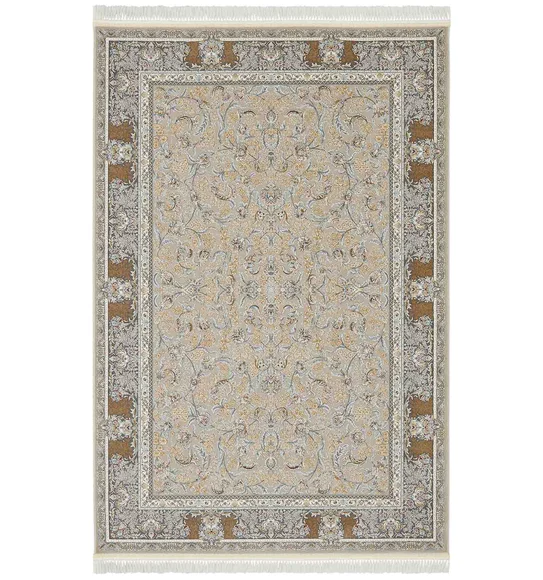 Ahvaz Machine Made Carpet Cream and Beige
