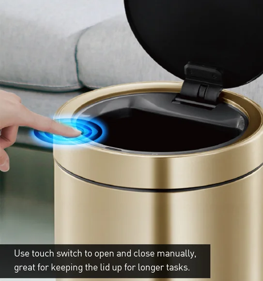 Eko 9286R DOCOMO Smart Sensor Sensor Bin Champagne Gold