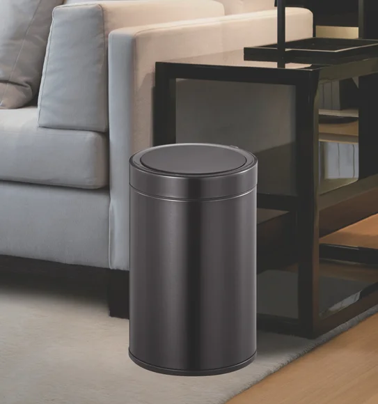 Eko 9286R DOCOMO Smart Sensor Sensor Bin Black Steel