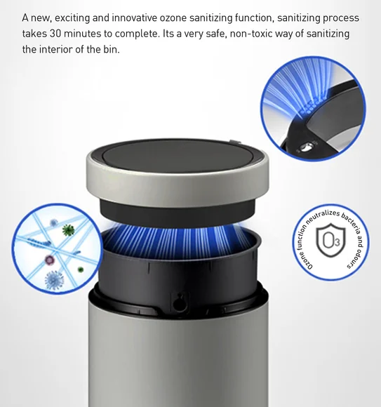 Eko 9286R DOCOMO Smart Sensor Sensor Bin Metallic