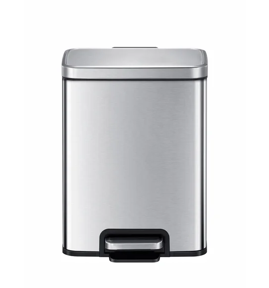 Eko 9361 Madison Fingerprint Resistant Step Bin Metallic