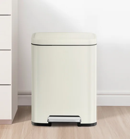 Eko 9361 Madison Fingerprint resistant Step Bin White