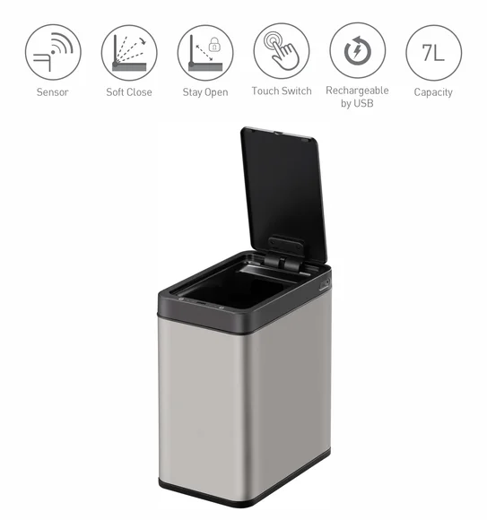 Eko 9230R Bravia Smart Sensor Sensor Bin Metallic