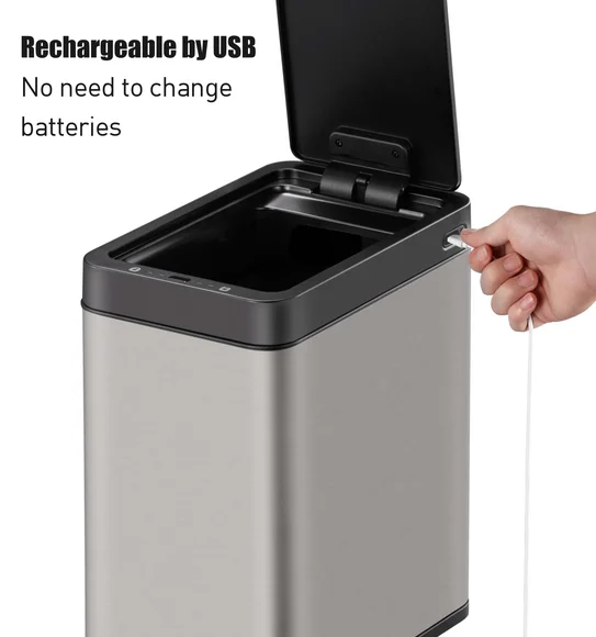 Eko 9230R Bravia Smart Sensor Sensor Bin Metallic