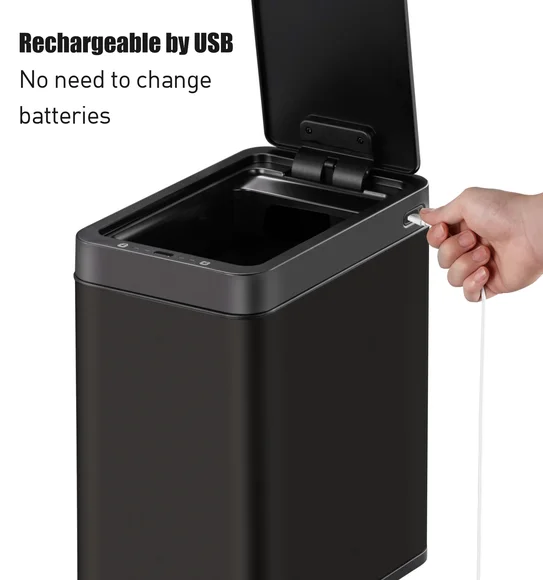 Eko 9230R Bravia Smart Sensor Sensor Bin Black Steel