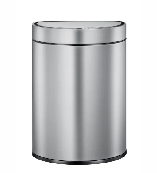 Eko 9331R Mirage Semi Round Fingerprint Resistant Sensor Bin Metallic