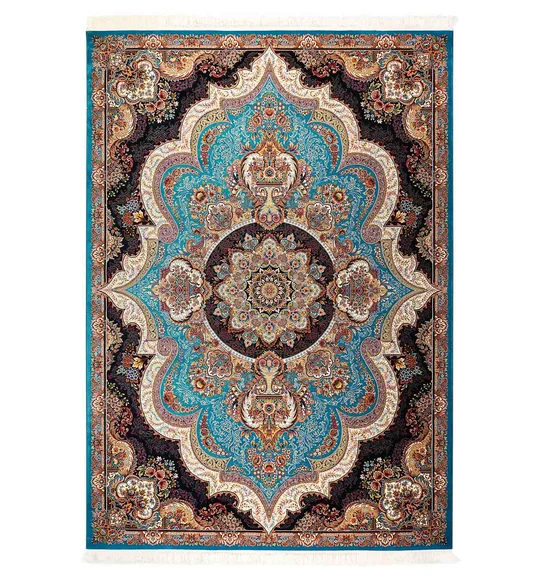 Shiraz 2 Classical Carpet Blue and Cream