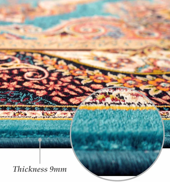 Shiraz 2 Classical Carpet Blue and Cream