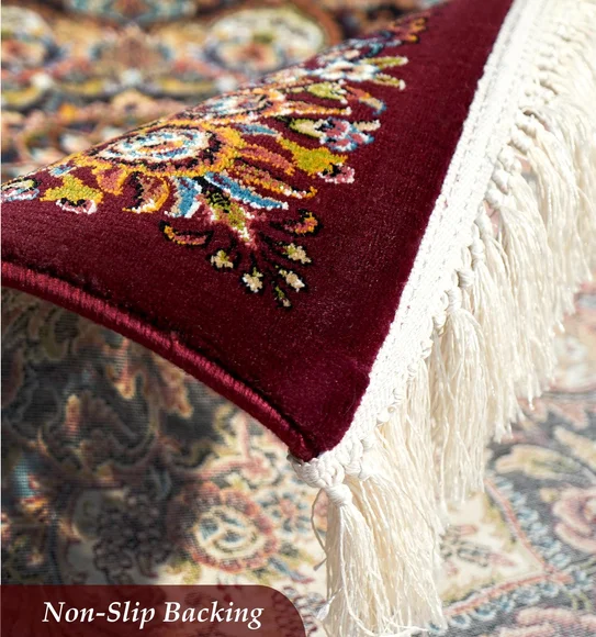 Shiraz 2 Classical Carpet Maroon and Cream