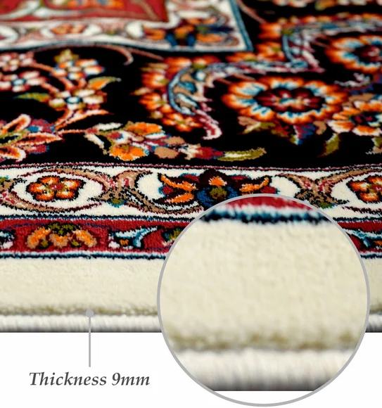 Shiraz 2 Classical Carpet Cream and Black