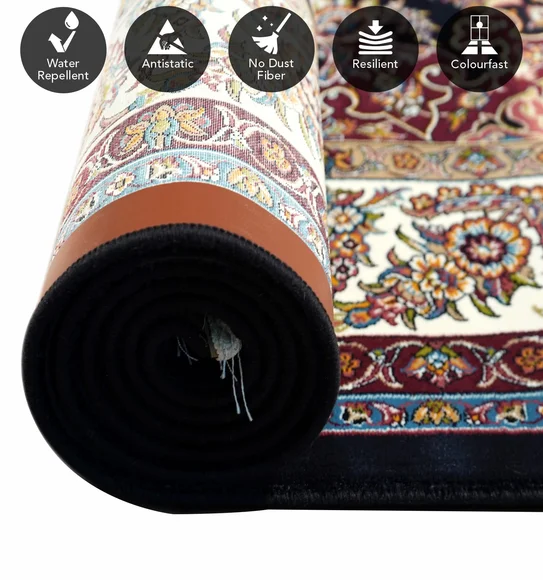 Shiraz 2 Classical Carpet Black and Cream