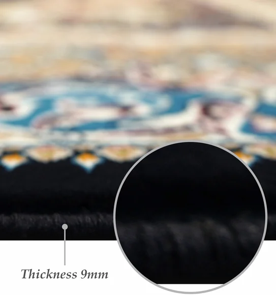Shiraz 2 Classical Carpet Navy and Camel