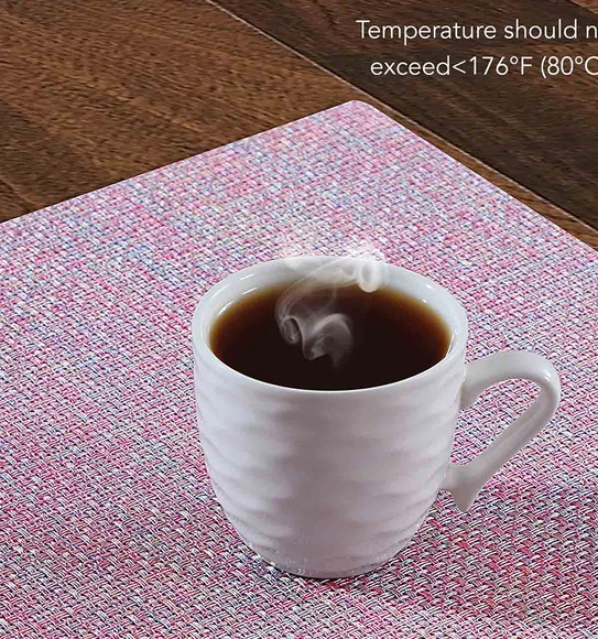 Avono Heat Resistant and Washable Table Mat Pink