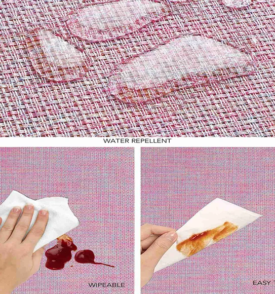 Avono Heat Resistant and Washable Table Mat Pink