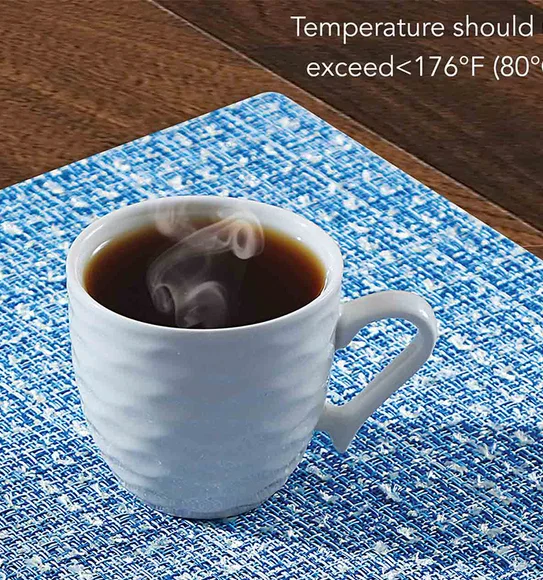 Avono Heat Resistant and Washable Table Mat Blue