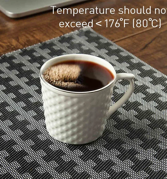 Avono Heat Resistant and Washable Table Mat Dark Grey