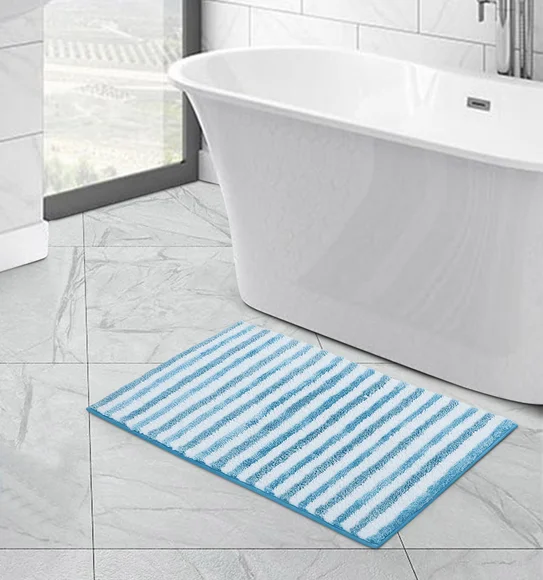 Florence Quick Dry Super soft Bath Mat Teal Blue