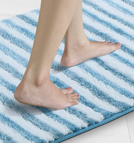 Florence Quick Dry Super soft Bath Mat Teal Blue