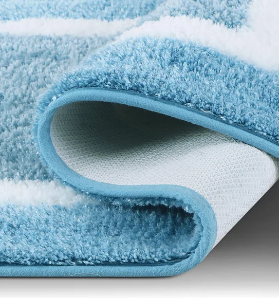 Florence Quick Dry Super soft Bath Mat Teal Blue