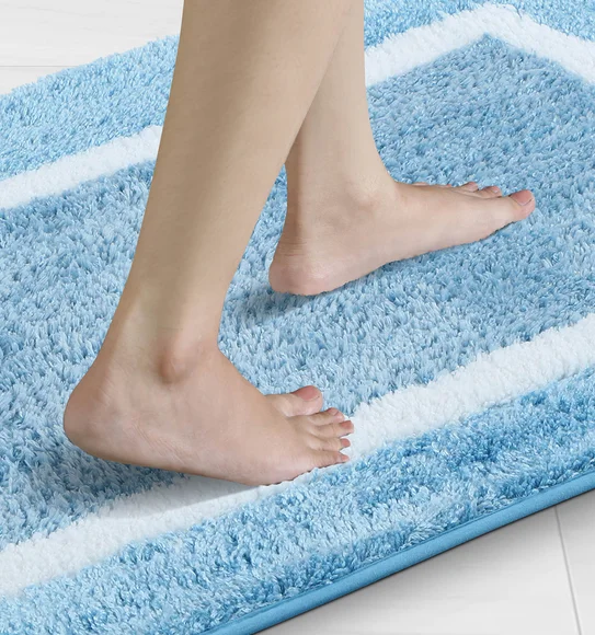 Florence Quick Dry Super soft Bath Mat Teal Blue