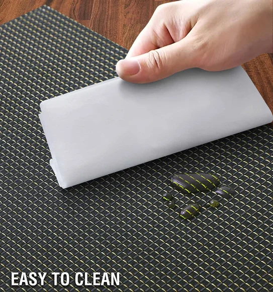 Avono Heat Resistant and Washable Table Mat Black