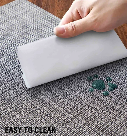 Avono Heat Resistant and Washable Table Mat Silver