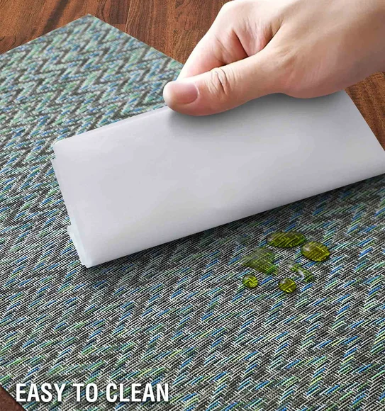 Avono Heat Resistant and Washable Table Mat Blue